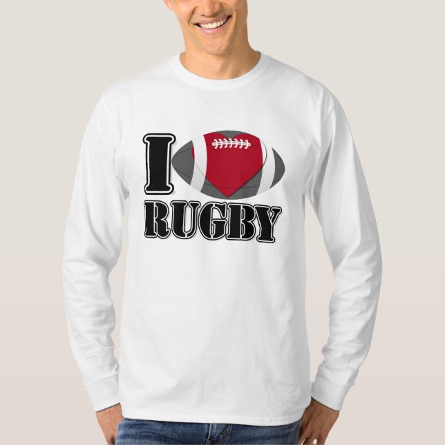 Eu adoro Rugby T-Shirt (Frente)