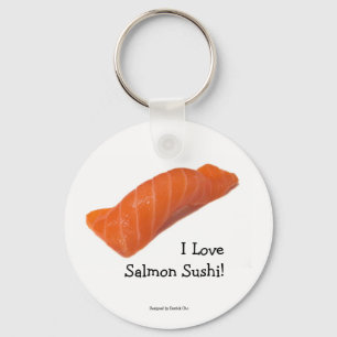 Eu adoro salmão sushi Chaveiro