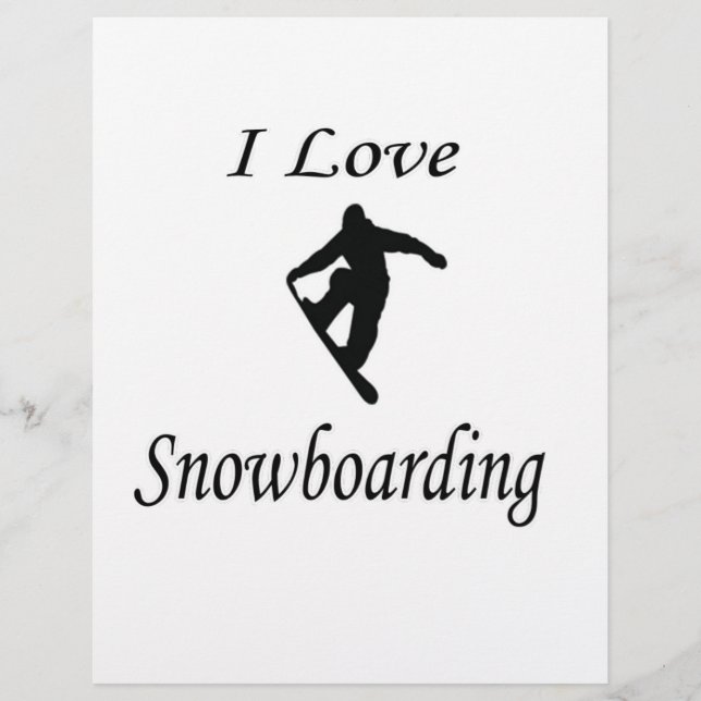 Eu Adoro Snowboard (Frente)