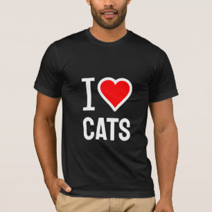Eu adoro T-Shirt de gatos