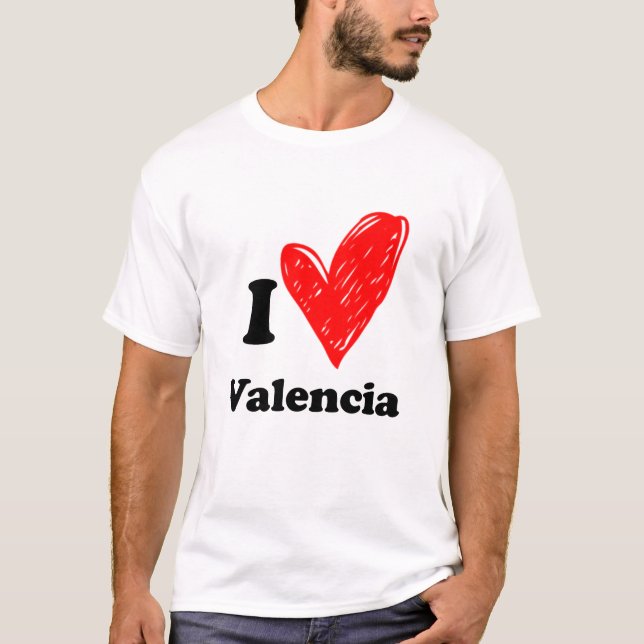 Eu adoro T-Shirt Valencia (Frente)
