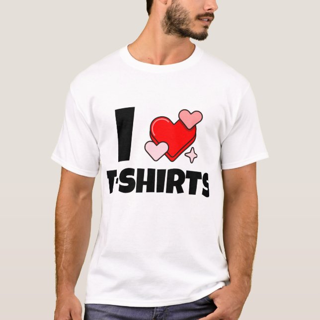 Eu adoro T-Shirts (Frente)