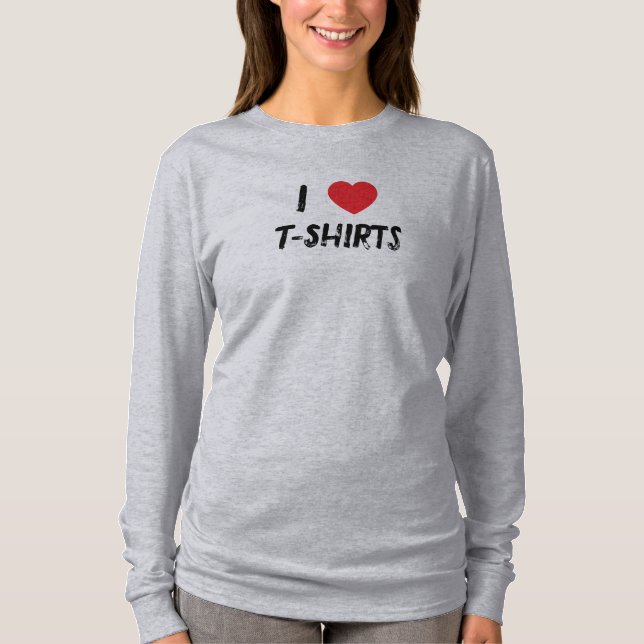 Eu adoro T-Shirts T-Shirt (Frente)