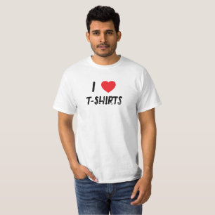 Eu adoro T-Shirts T-Shirt
