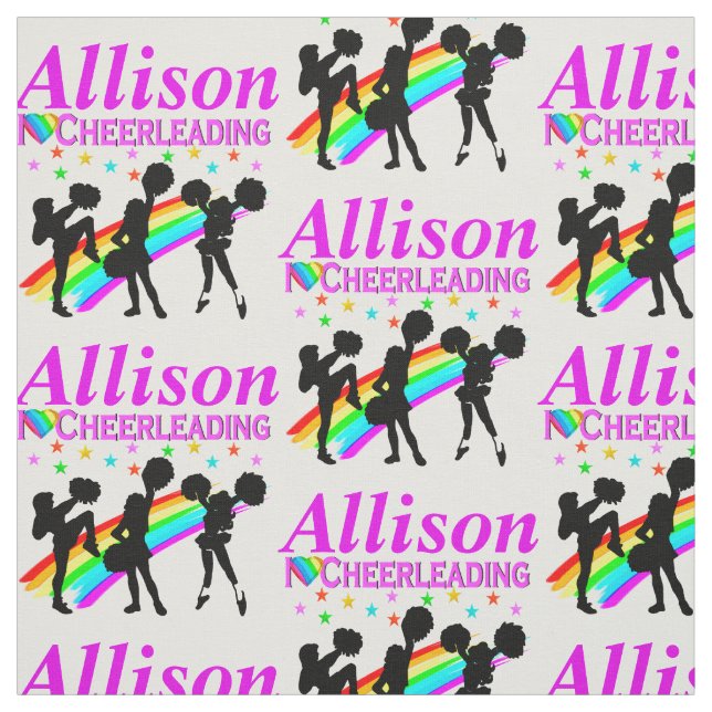 EU ADORO TECIDO PERSONALIZADO CHEERLEADING (Modelo)