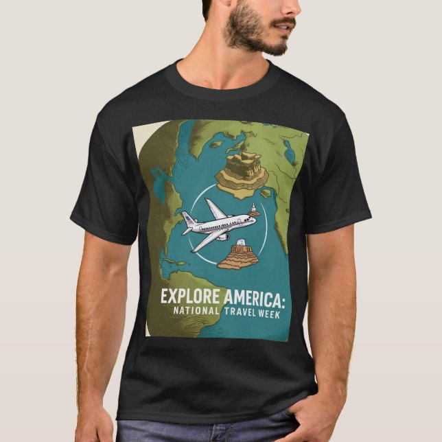Eu adoro VIAGEM T-Shirt (Frente)
