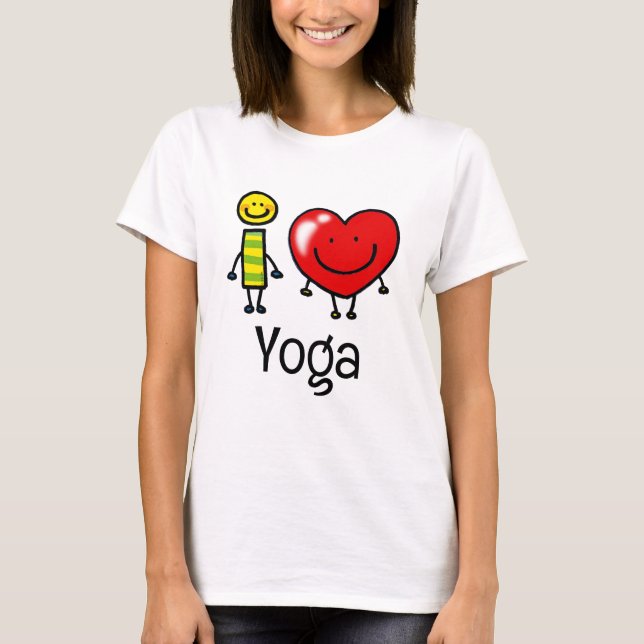 Eu adoro yoga T-Shirt (Frente)