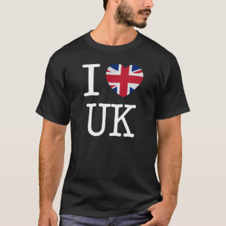 Eu amo a camisa BRITÂNICA (escura)