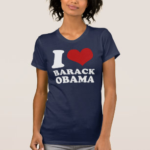 Eu amo a camisa de Barack Obama t (limpo)