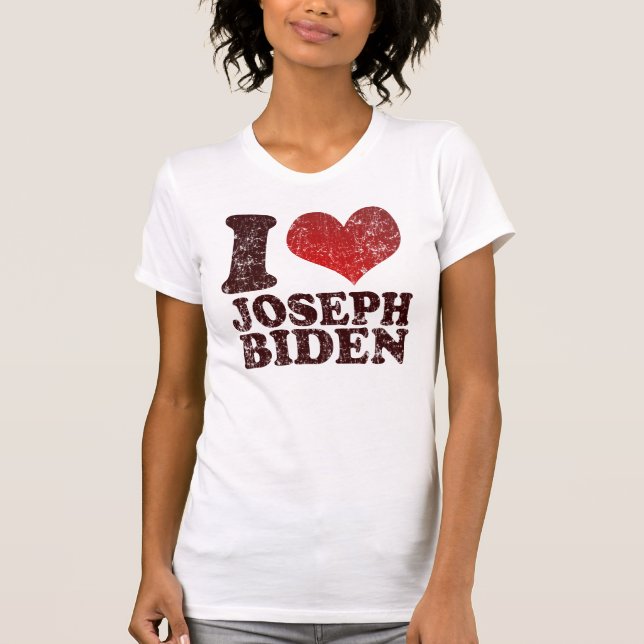 Eu amo a camisa de Joseph Biden t (Frente)