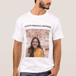 Eu amo a camisa de longa distância da minha linda