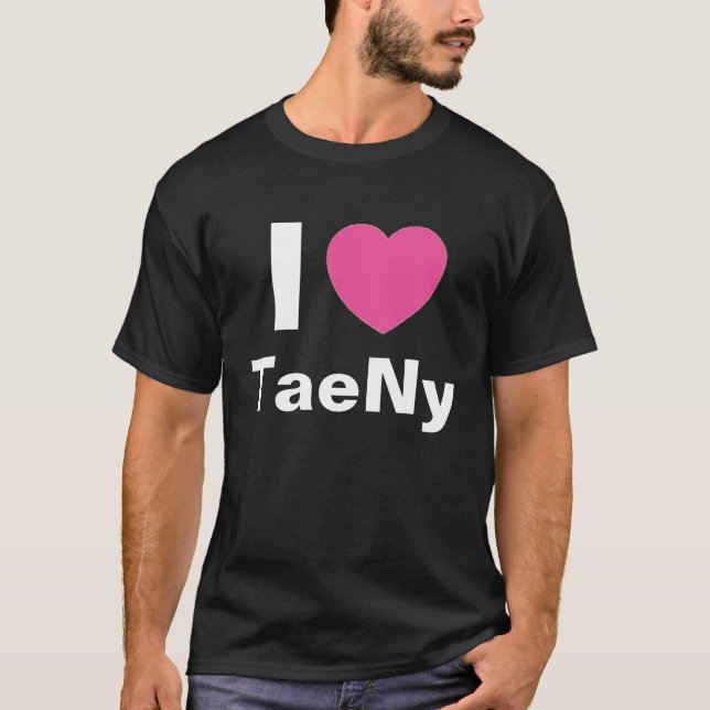 Eu amo a camisa de TaeNy T (o preto) (Frente)