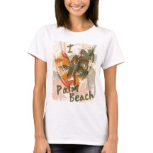 Eu amo a camisa do divertimento do Palm Beach