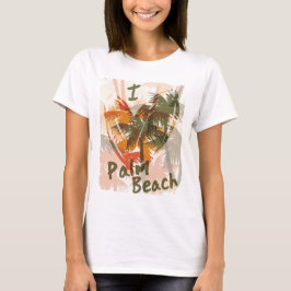 Eu amo a camisa do divertimento do Palm Beach