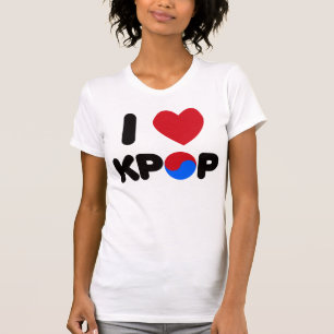 Eu amo a camisa do kpop