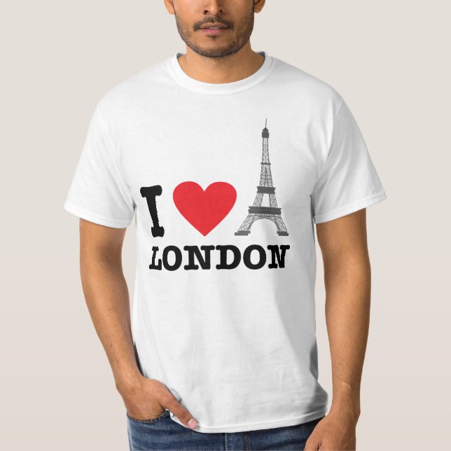 Eu amo a camisa do turista de Londres (Frente)