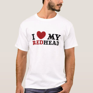 Eu amo a camisa dos meus homens do Redhead
