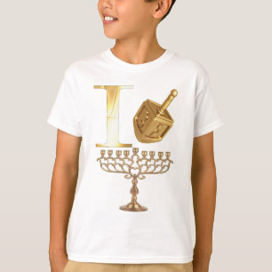 Eu amo a camisa dos miúdos de Chanukah