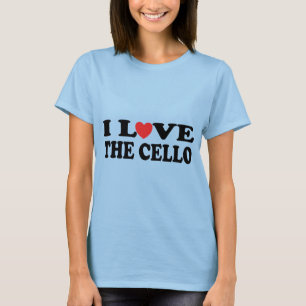 Eu Amo A Camiseta Cello Mulher