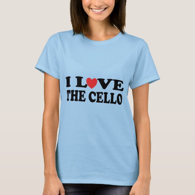 Eu Amo A Camiseta Cello Mulher (Frente)