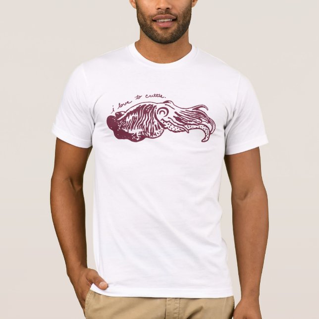 Eu amo à camiseta do Cuttle (Frente)