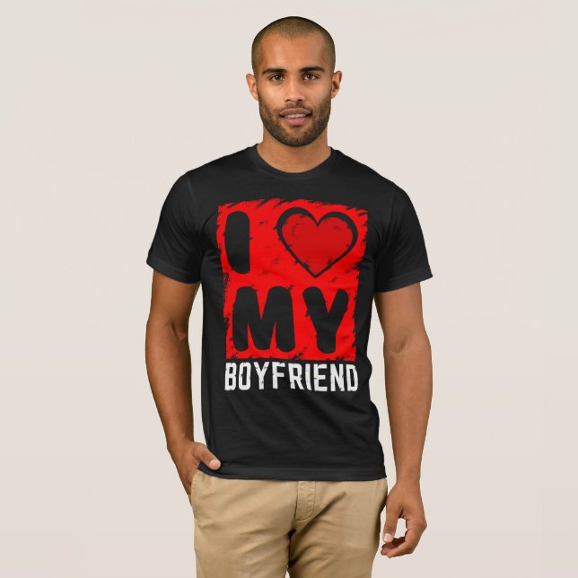 eu amo a camiseta do meu namorado (Frente Completa)
