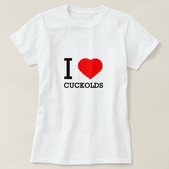 Eu amo a camiseta dos Cuckolds (Frente do Design)