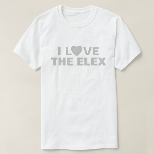 Eu Amo A Camiseta Elex™ (Frente do Design)