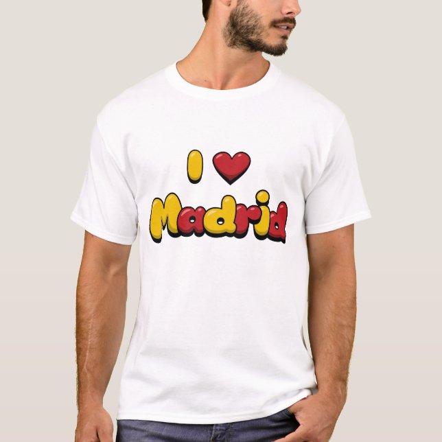 Eu Amo A Camiseta Madri (Frente)