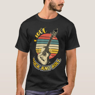 Eu amo a camiseta Rock and Roll