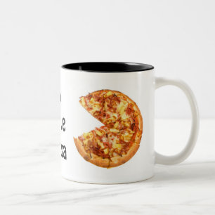 Eu amo a caneca da pizza