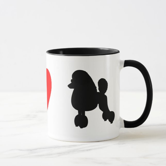 Eu amo a caneca das caniches (Direita)