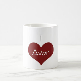 Eu amo a caneca de Avon