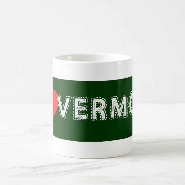 Eu amo a caneca de café de Vermont (Centro)