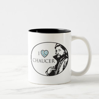 Eu amo a caneca de Chaucer