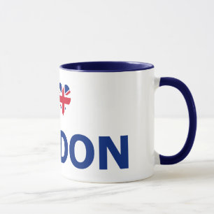 Eu amo a caneca de Londres
