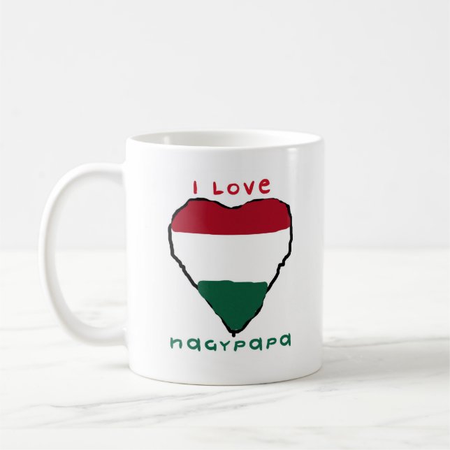 Eu amo a caneca de Nagypapa (Esquerda)