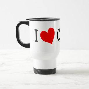 Eu amo a caneca de viagem de Canadá