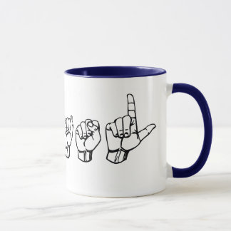Eu amo a caneca do ASL
