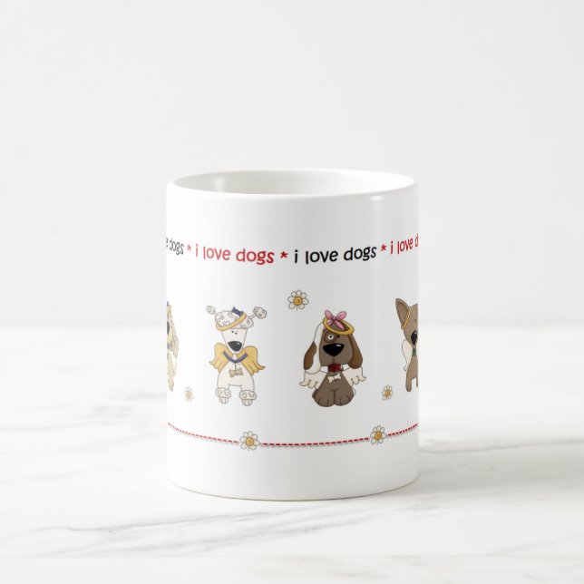 Eu amo a caneca dos cães (Centro)
