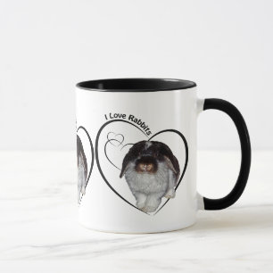 Eu amo a caneca dos coelhos