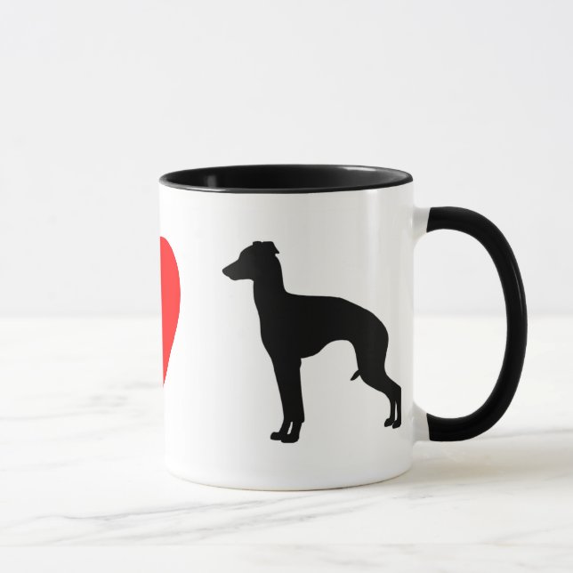 Eu amo a caneca dos galgos italianos (Direita)