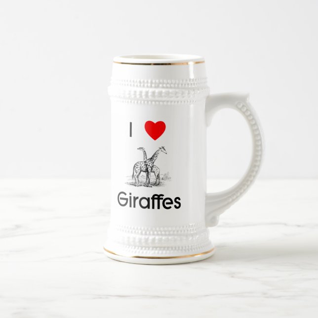 Eu amo a caneca dos girafas (Direita)