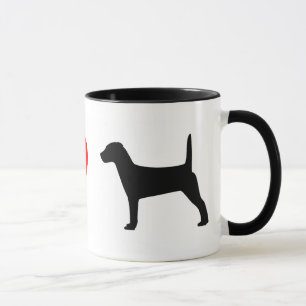 Eu amo a caneca dos terrier de Jack Russell