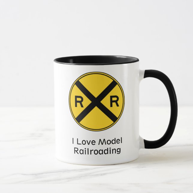 Eu amo a caneca Railroading modelo (Direita)