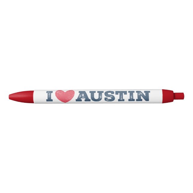Eu amo a caneta de Austin Texas (Frente)
