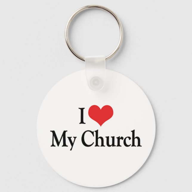 Eu Amo a Chaveiro da Minha Igreja (Frente)