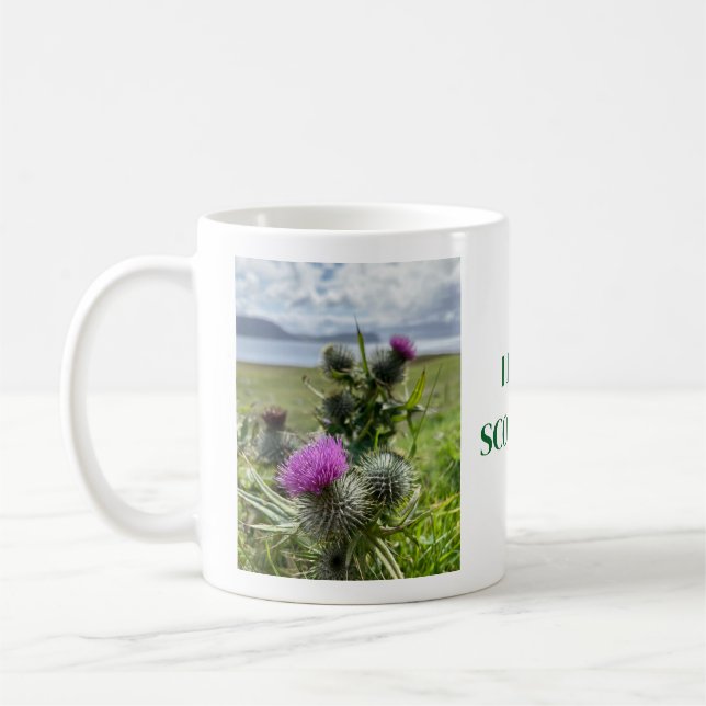 Eu amo a Escócia. Caneca de café (Esquerda)