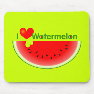 Eu amo a melancia Mousepad