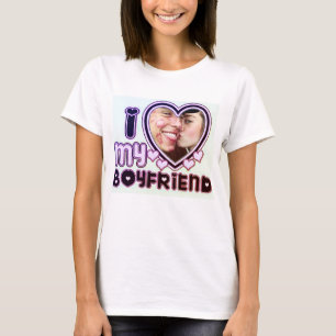 Eu Amo A Minha Camiseta Personalizada De Namorada